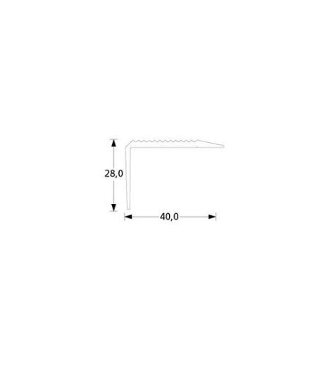 Billede af Trappefork. 40x28mm GULD